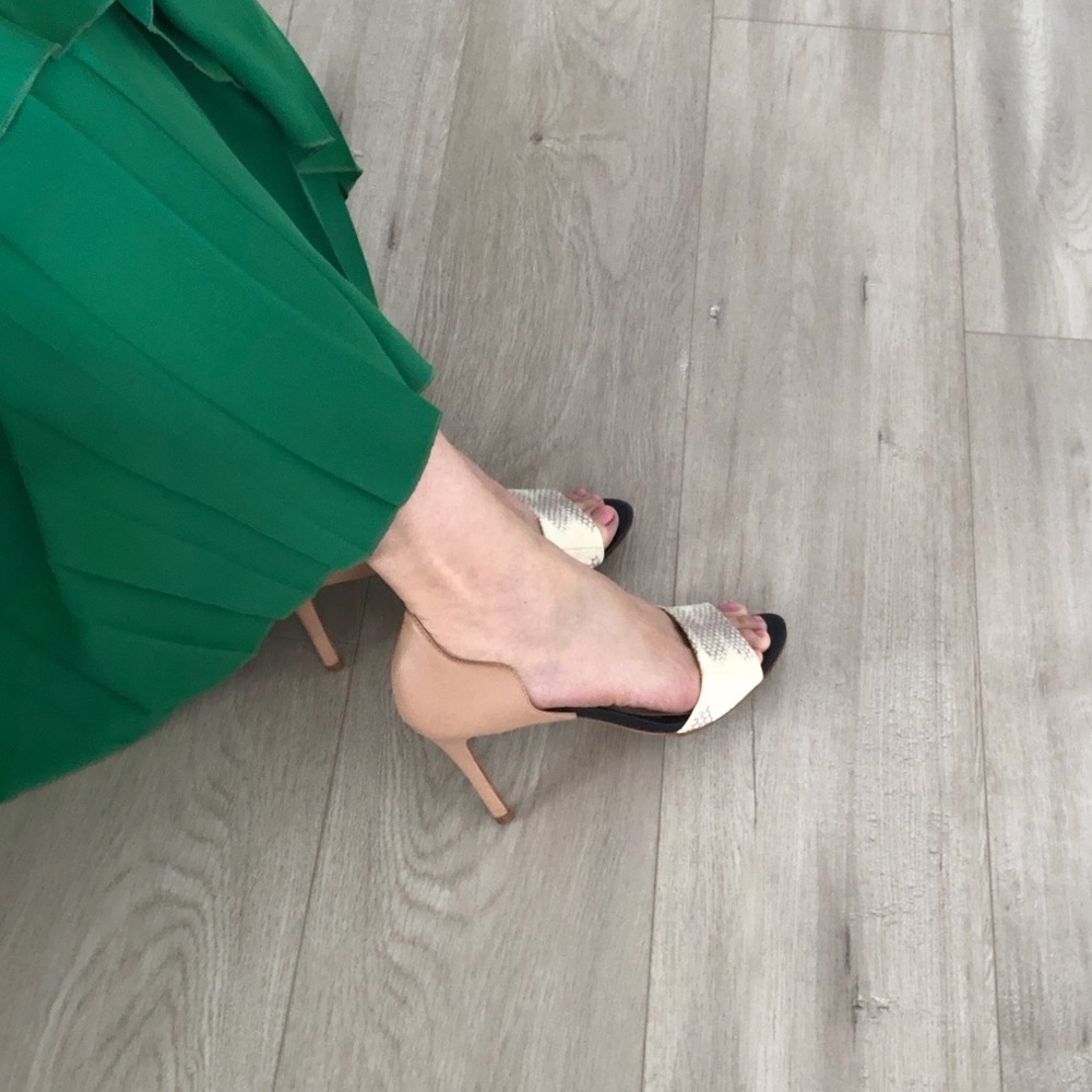 LOEFFLER Randall leather high heels - Picture 1 of 9